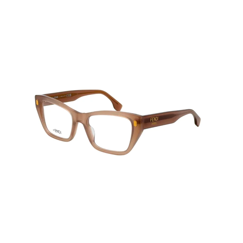 Lunettes de vue Fendi FE50118I femme nude marron, vue trois-quarts